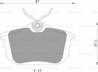 BOSCH 0 986 AB9 349 - Гальмівні колодки, дискові гальма autozip.com.ua