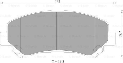 BOSCH 0 986 AB9 368 - Гальмівні колодки, дискові гальма autozip.com.ua