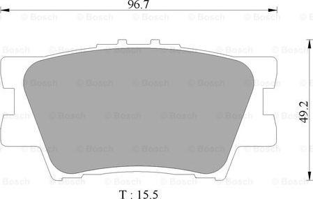 BOSCH 0 986 AB9 362 - Гальмівні колодки, дискові гальма autozip.com.ua