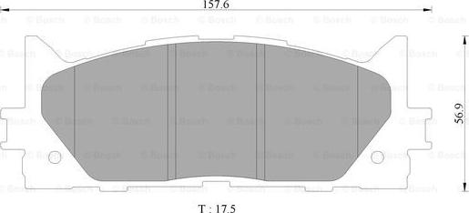 BOSCH 0 986 AB9 367 - Гальмівні колодки, дискові гальма autozip.com.ua