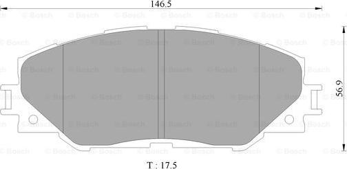 BOSCH 0 986 AB9 380 - Гальмівні колодки, дискові гальма autozip.com.ua