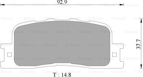 BOSCH 0 986 AB9 327 - Гальмівні колодки, дискові гальма autozip.com.ua