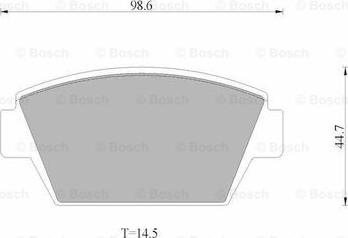 BOSCH 0 986 AB9 249 - Гальмівні колодки, дискові гальма autozip.com.ua