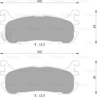 BOSCH 0 986 AB9 263 - Гальмівні колодки, дискові гальма autozip.com.ua