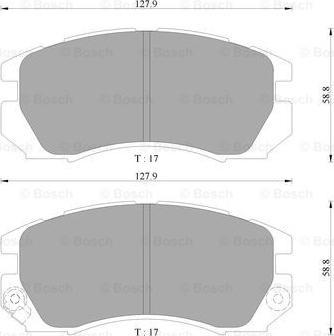 BOSCH 0 986 AB9 235 - Гальмівні колодки, дискові гальма autozip.com.ua