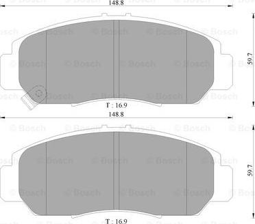 BOSCH 0 986 AB9 230 - Гальмівні колодки, дискові гальма autozip.com.ua