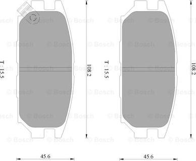 BOSCH 0 986 AB9 226 - Гальмівні колодки, дискові гальма autozip.com.ua