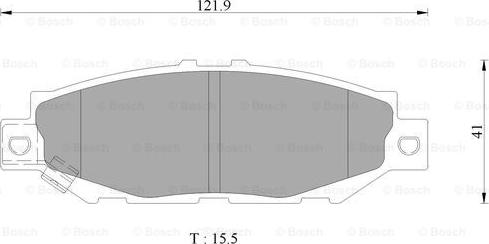 BOSCH 0 986 AB9 277 - Гальмівні колодки, дискові гальма autozip.com.ua