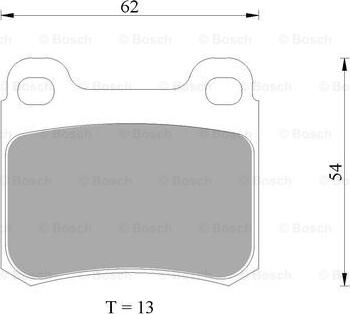 BOSCH 0 986 AB4 975 - Гальмівні колодки, дискові гальма autozip.com.ua