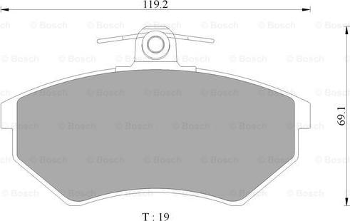 BOSCH 0 986 AB4 445 - Гальмівні колодки, дискові гальма autozip.com.ua