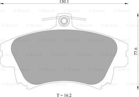 BOSCH 0 986 AB4 465 - Гальмівні колодки, дискові гальма autozip.com.ua