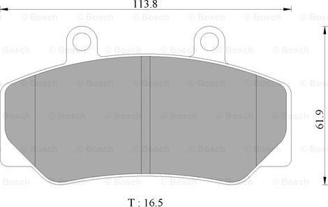 BOSCH 0 986 AB4 434 - Гальмівні колодки, дискові гальма autozip.com.ua