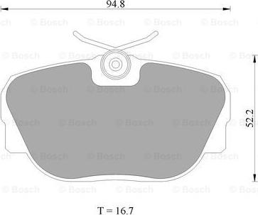 BOSCH 0 986 AB4 428 - Гальмівні колодки, дискові гальма autozip.com.ua