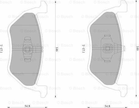 BOSCH 0 986 AB4 592 - Гальмівні колодки, дискові гальма autozip.com.ua