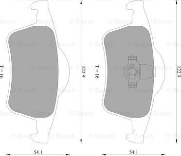 BOSCH 0 986 AB4 565 - Гальмівні колодки, дискові гальма autozip.com.ua