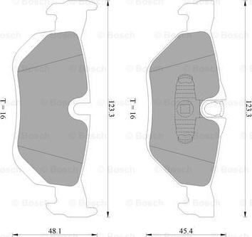 BOSCH 0 986 AB4 586 - Гальмівні колодки, дискові гальма autozip.com.ua