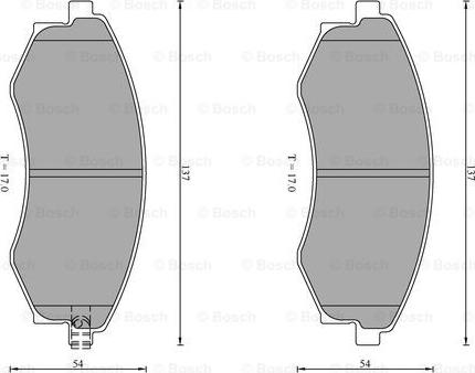 BOSCH 0 986 AB0 205 - Гальмівні колодки, дискові гальма autozip.com.ua