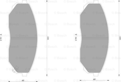 BOSCH 0 986 AB1 441 - Гальмівні колодки, дискові гальма autozip.com.ua