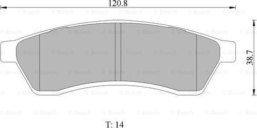 BOSCH 0 986 AB1 463 - Гальмівні колодки, дискові гальма autozip.com.ua