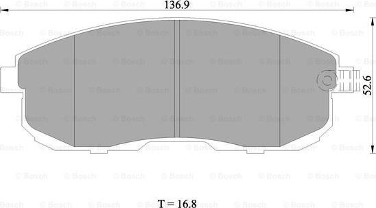 BOSCH 0 986 AB1 407 - Гальмівні колодки, дискові гальма autozip.com.ua