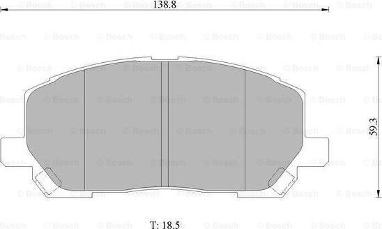 BOSCH 0 986 AB1 411 - Гальмівні колодки, дискові гальма autozip.com.ua