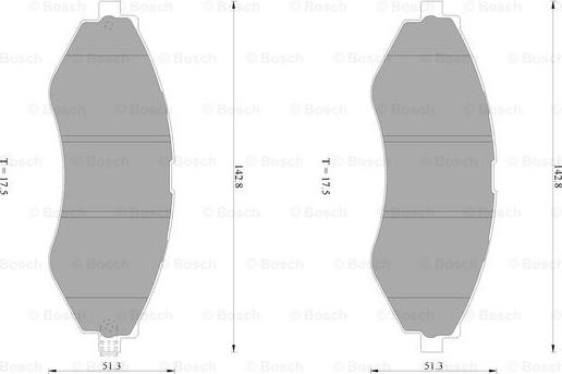 BOSCH 0 986 AB1 433 - Гальмівні колодки, дискові гальма autozip.com.ua