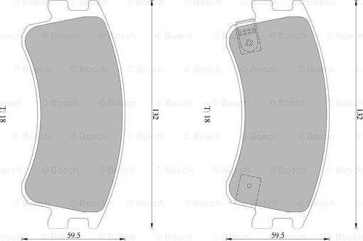 BOSCH 0 986 AB1 437 - Гальмівні колодки, дискові гальма autozip.com.ua