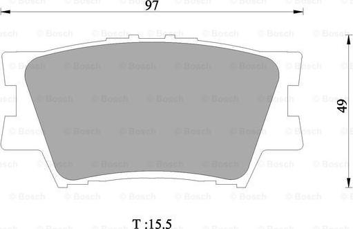 BOSCH 0 986 AB1 421 - Гальмівні колодки, дискові гальма autozip.com.ua