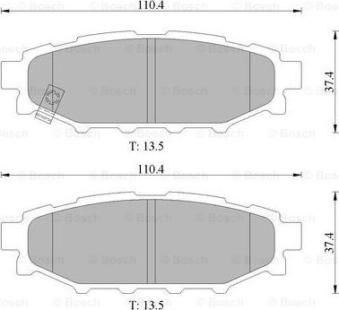 BOSCH 0 986 AB1 474 - Гальмівні колодки, дискові гальма autozip.com.ua