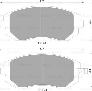 BOSCH 0 986 AB1 476 - Гальмівні колодки, дискові гальма autozip.com.ua