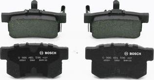 BOSCH 0 986 AB1 596 - Гальмівні колодки, дискові гальма autozip.com.ua