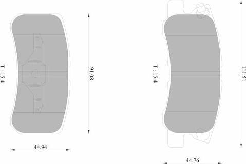 BOSCH 0 986 AB1 629 - Гальмівні колодки, дискові гальма autozip.com.ua