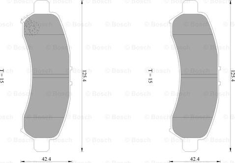 BOSCH 0 986 AB1 070 - Гальмівні колодки, дискові гальма autozip.com.ua