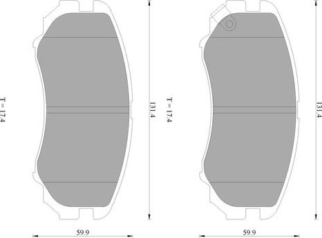 BOSCH 0 986 AB1 154 - Гальмівні колодки, дискові гальма autozip.com.ua