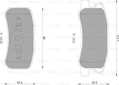 BOSCH 0 986 AB1 130 - Гальмівні колодки, дискові гальма autozip.com.ua