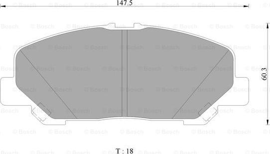 BOSCH 0 986 AB1 132 - Гальмівні колодки, дискові гальма autozip.com.ua