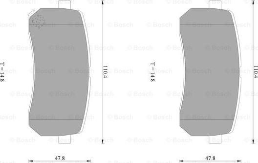 BOSCH 0 986 AB1 383 - Гальмівні колодки, дискові гальма autozip.com.ua