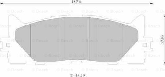 BOSCH 0 986 AB1 335 - Гальмівні колодки, дискові гальма autozip.com.ua