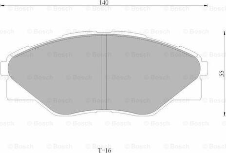 BOSCH 0 986 AB1 796 - Гальмівні колодки, дискові гальма autozip.com.ua