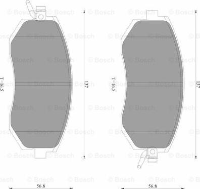 BOSCH 0 986 AB3 508 - Гальмівні колодки, дискові гальма autozip.com.ua