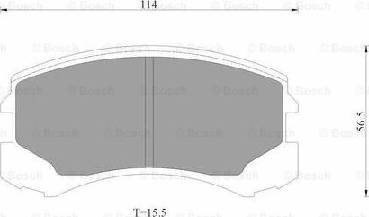 BOSCH 0 986 AB3 503 - Гальмівні колодки, дискові гальма autozip.com.ua