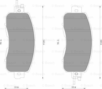 BOSCH 0 986 AB3 519 - Гальмівні колодки, дискові гальма autozip.com.ua