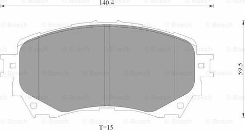 BOSCH 0 986 AB3 539 - Гальмівні колодки, дискові гальма autozip.com.ua