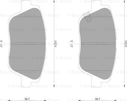 BOSCH 0 986 AB3 093 - Гальмівні колодки, дискові гальма autozip.com.ua