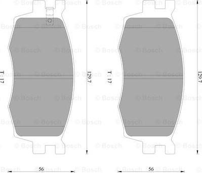 BOSCH 0 986 AB3 077 - Гальмівні колодки, дискові гальма autozip.com.ua