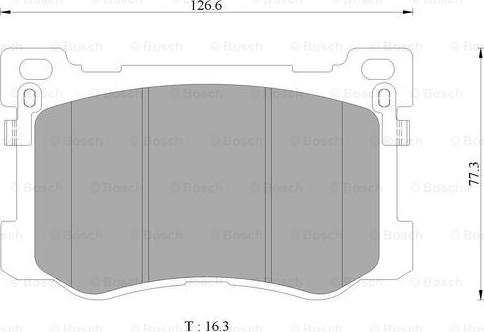 BOSCH 0 986 AB3 136 - Гальмівні колодки, дискові гальма autozip.com.ua