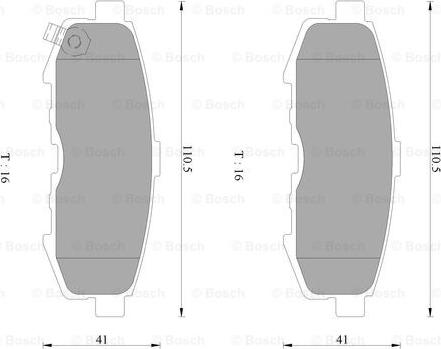 BOSCH 0 986 AB2 496 - Гальмівні колодки, дискові гальма autozip.com.ua