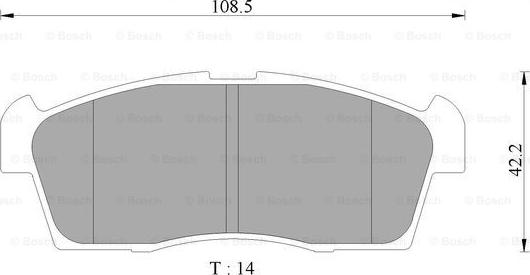 BOSCH 0 986 AB2 490 - Гальмівні колодки, дискові гальма autozip.com.ua