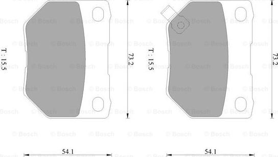 BOSCH 0 986 AB2 498 - Гальмівні колодки, дискові гальма autozip.com.ua