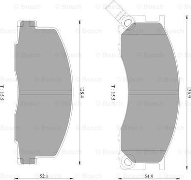 BOSCH 0 986 AB2 449 - Гальмівні колодки, дискові гальма autozip.com.ua